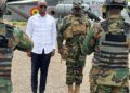 NATIONAL SECURITY COORDINATOR AND CHIEF OF DEFENSE STAFF TOUR NEW FORWARD OPERATING BASE IN SANDEMA