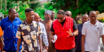 Hon. Elvis Afriyie-Ankrah Tours Registration Centers in Ashanti Region.