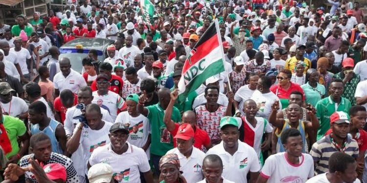 NDC Supporters gather at Airport to welcome Back their Former Chairman, Ofosu Ampofo