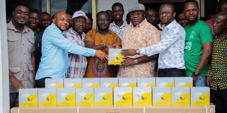 NDC Youth Wing Empowers Volta NDC with Projectors