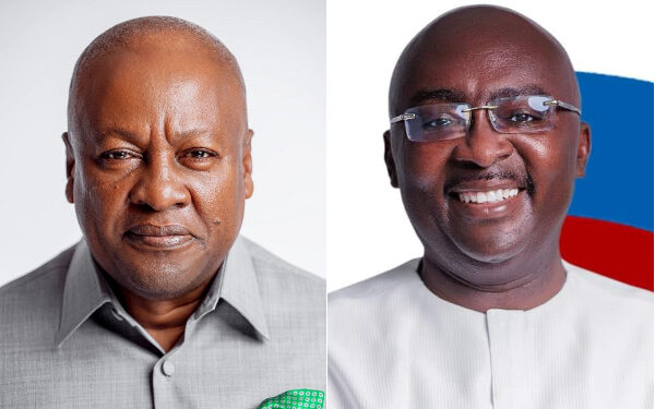 Mahama leads in new poll with 51.1%, Bawumia at 37.3%