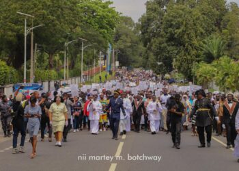 Catholic Walk against Galamsey Present Petition to Galamsey