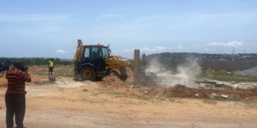 Greater Accra Minister leads tour of Ramsar sites as demolition exercise begins