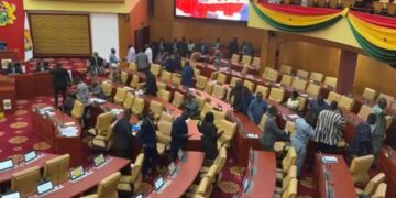 Minority walks out Parliament over Wontumi’s GH¢50m bail sureties