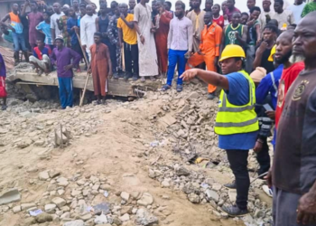 One dead, three injured as building collapses in Lagos