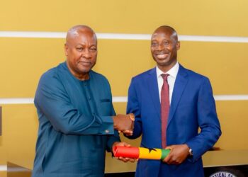 President Mahama Swears In Dr. Alhassan Iddrisu as Government Statistician