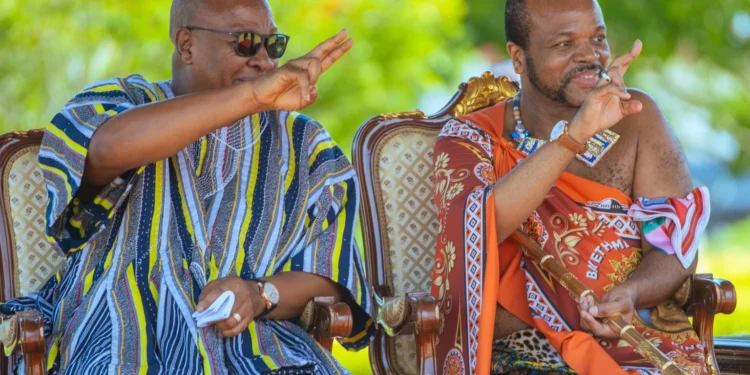 Mahama hosts King Mswati III, pledges stronger Ghana-Eswatini bilateral ties