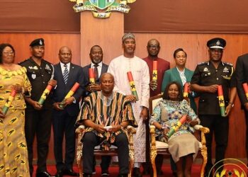 Mahama swears in 11 new Police Council Members