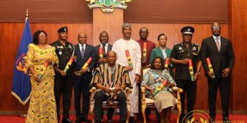 Mahama swears in 11 new Police Council Members