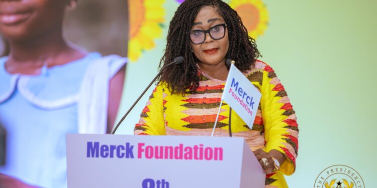 First Lady praises Merck Foundation for training Ghanaian doctors