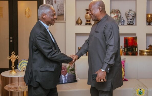 Mahama welcomes Cardinal Turkson for first National Day of Prayer and Thanksgiving