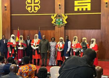 Mahama swears in seven new Supreme Court Justices