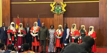 Mahama swears in seven new Supreme Court Justices
