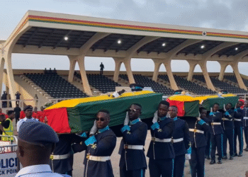 Helicopter Crash: State funeral underway for victims, six go home today