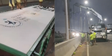 Ledzokuku MCE flags unauthorized billboards at Flowerpot Interchange