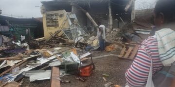 Private developer demolishes dozens of shops at Krofrom, wares worth thousands destroyed