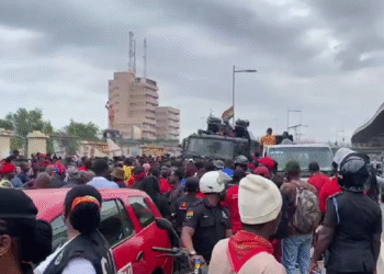 NPP sympathizers storm Circle ahead of “yen suro ahunahuna” protest