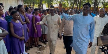 Education Minister rejects bulletproof jacket during WASSCE monitoring in Bawku