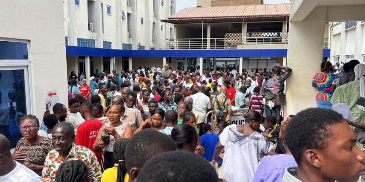 Chaos at GNAT Hall as parents demand answers on BECE school placements