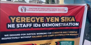 Newly posted teachers protest over 13 months of unpaid salaries