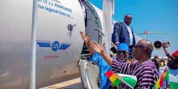 United Nigeria Airlines names aircraft after J.J. Rawlings