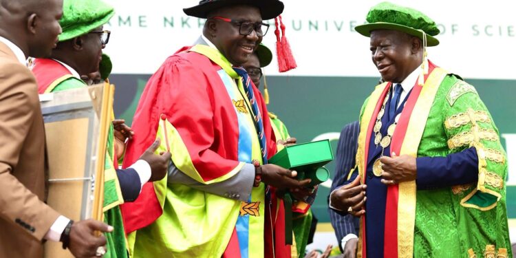 KNUST confers honorary doctorate on Agri-Impact CEO Daniel Fahene Acquaye