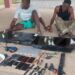 Accra: Police arrest three suspects, recover assault rifle in robbery crackdown