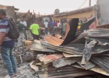 Late-night fire destroys about 300 shops at Anwona market in Kumasi