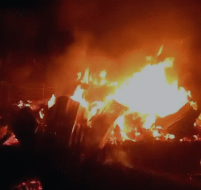 Four shops and container destroyed as GNFS contains fire at Sefwi Juaboso market