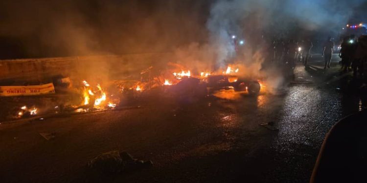 Three killed in fiery crash on Offinso–Techiman road