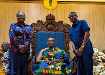 GIFEC leadership meets Ga Mantse, donates computers to boost digital access