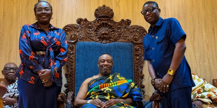 GIFEC leadership meets Ga Mantse, donates computers to boost digital access