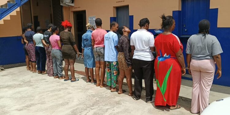 Police arrest 15 in Koforidua over alleged sex trafficking, prostitution