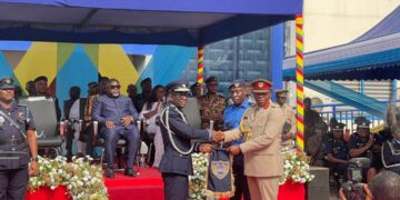 Brigadier General Annan hands over to Aaron Kanor, pulled out of GRA customs leadership
