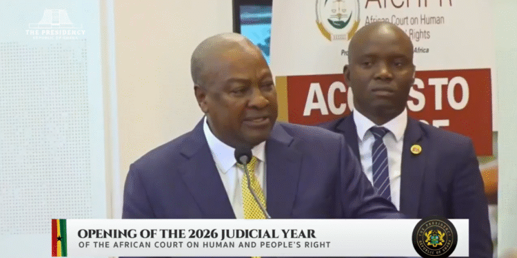 Mahama opens 2026 Judicial Year at African Court, marks 20yrs of upholding human rights
