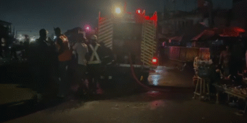 Kasoa: Midnight fire destroys goods worth over GH₵1.5m at phone accessories shop