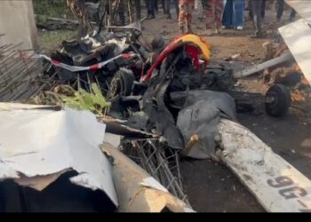Two dead after helicopter crash at Tema Community 1