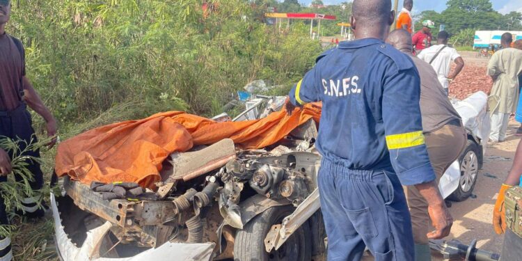 Two killed as tipper truck collides with Corolla on Cape Coast highway
