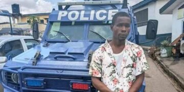 Man arrested after stealing Police armoured vehicle at Nkawie market
