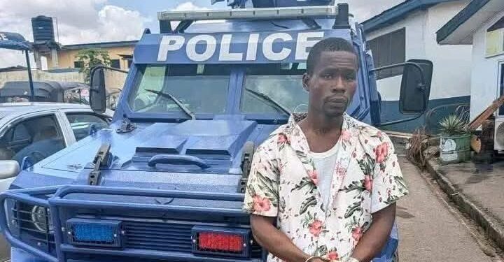 Man arrested after stealing Police armoured vehicle at Nkawie market