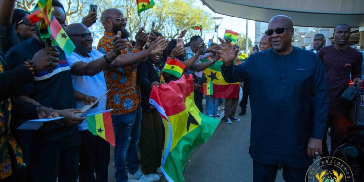 Mahama begins France visit, arrives in Lyon for Global Health Summit