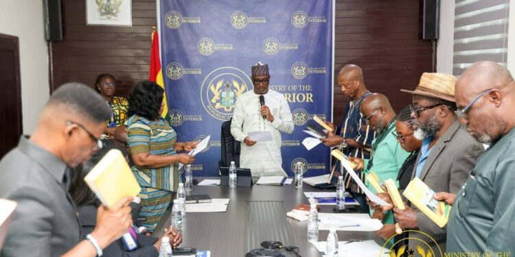 Interior Minister inaugurates committee to probe building collapses in Ghana