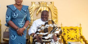 Zoomlion’s New MD Pays Courtesy Call on Nungua Mantse, Seeks Traditional Blessings for New Tenure