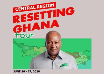 President Mahama to embark on two-day “Resetting Ghana” tour of Central Region
