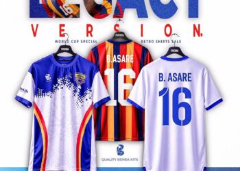 Hearts of Oak unveils customized Benjamin Asare retro jersey for fans