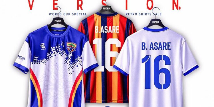 Hearts of Oak unveils customized Benjamin Asare retro jersey for fans