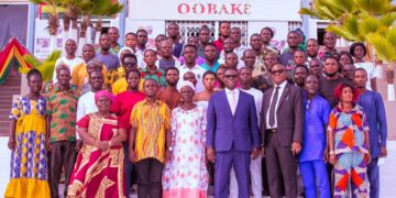 Gomoa West NDC executives visit MP, engage on party organisation and development