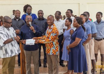 V/R: Abutia SHTS receives GHS300,000 support for girls’ dormitory toilet project and 500 desks