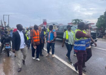 Awutu Senya East Municipal Assembly intensifies flood mitigation efforts, monitors road and drainage projects