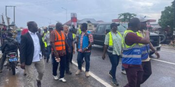 Awutu Senya East Municipal Assembly intensifies flood mitigation efforts, monitors road and drainage projects